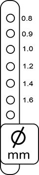 AuswahltasteDrahtdurchmesser