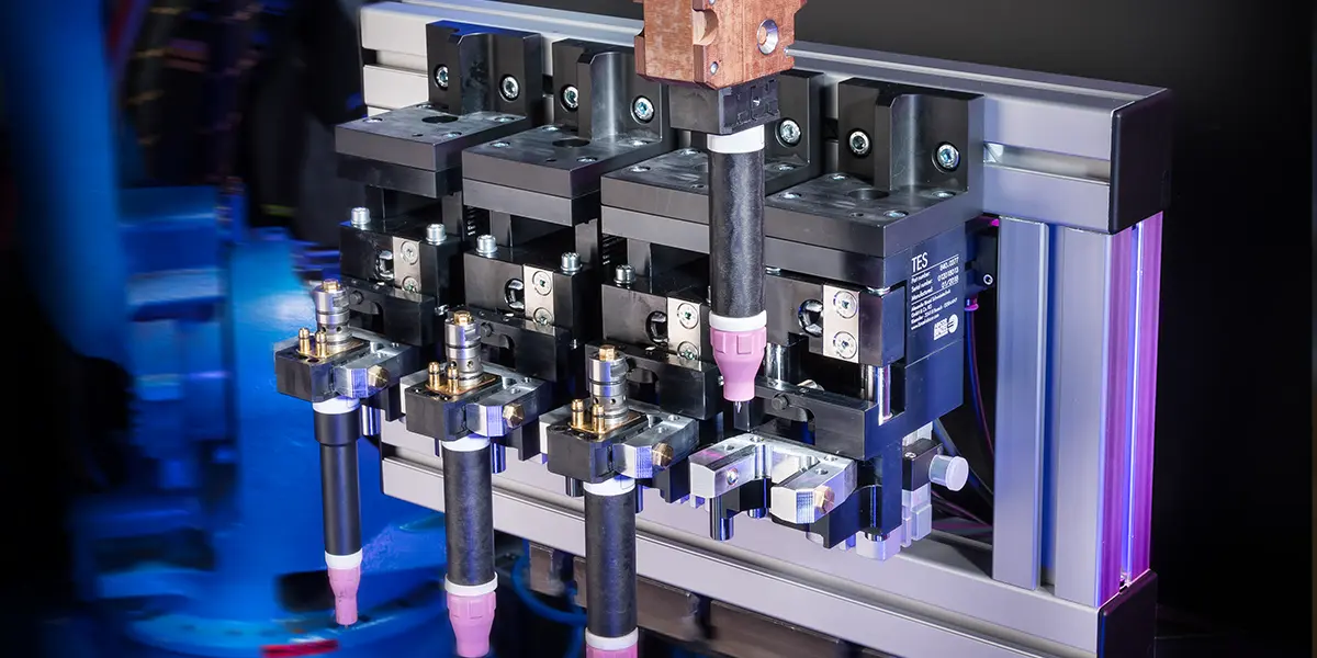 Torch Exchange Station TES with TIG welding torches ABITIG® WH Torch Exchange Station TES with TIG welding torches ABITIG® WH