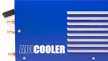 Side view Image of welding water cooling system