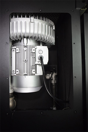 Image of fume extraction motor in a panel