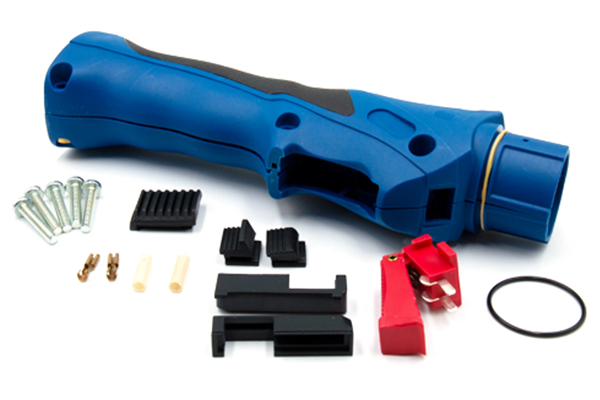 Image of MIG gun handle parts breakdown