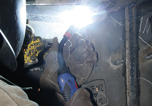 The ABICG® A T LW air-cooled burner series from ABICOR BINZEL in use at the CRIST shipyard in Poland. The ABICG® A T LW air-cooled burner series from ABICOR BINZEL in use at the CRIST shipyard in Poland.